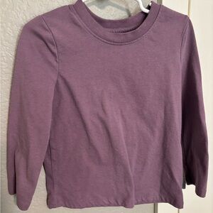 Cat & Jack Girls' Mauve Crewneck Long Sleeve Tee